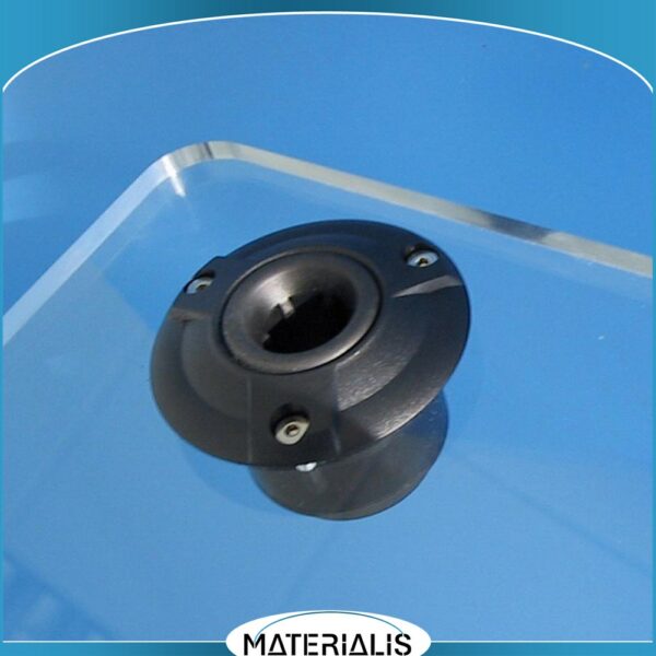 Embase anti vibratoire AKG 500 pour micros col de cygne Ø 19–20 mm. Réduit les bruits de contact sur le pupitre. Installation facile, usinage inclus.