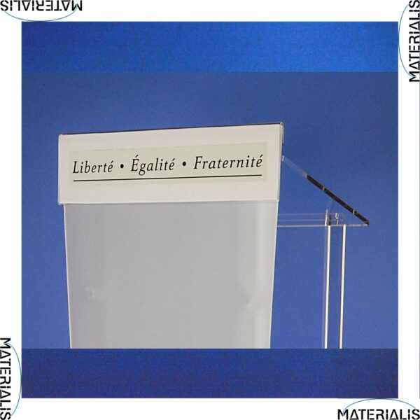 fronton pupitre personnalisé conférence