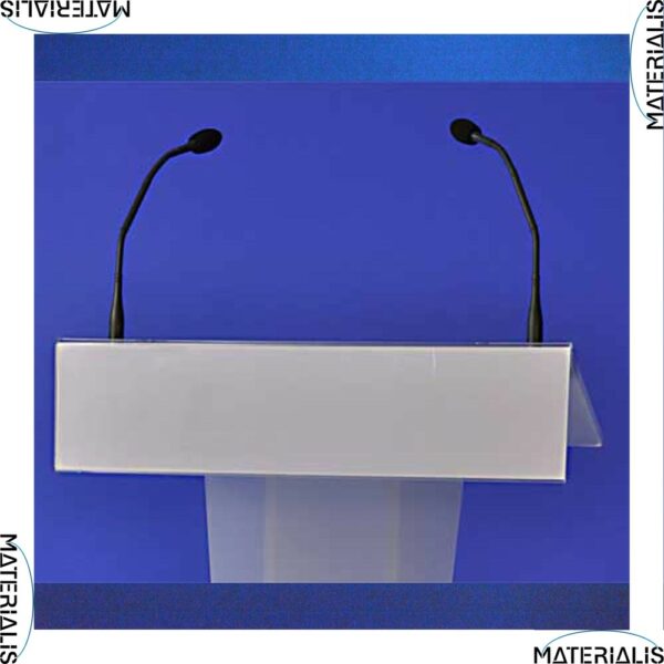 fronton pupitre personnalisé conférence