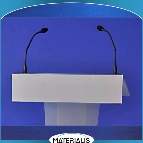 fronton pupitre personnalisé conférence