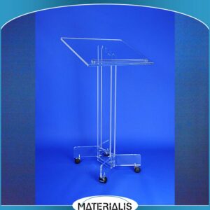 Pupitre Plexiglas Réglable à Roulettes – Mobilité & Confort