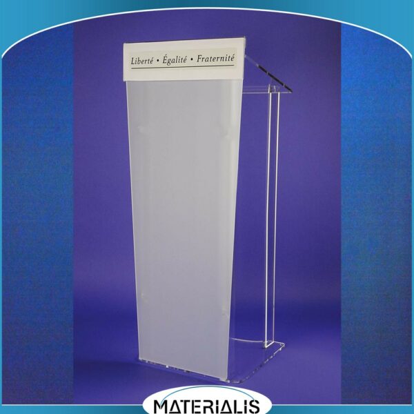 Pupitre de discours en plexiglas – Fabrication française