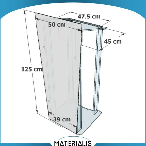 Pupitre de discours en plexiglas – Fabrication française