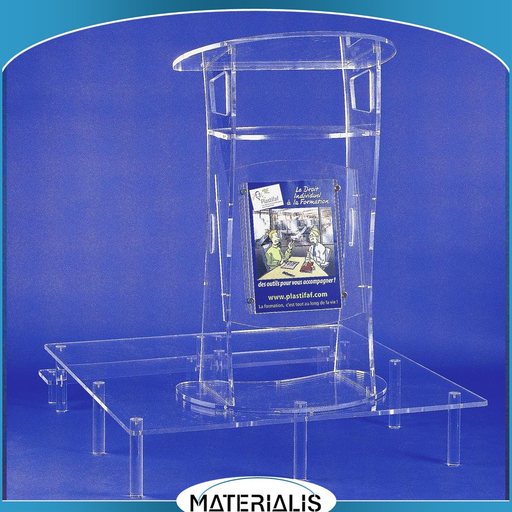 Podium Plexiglas Transparent – Mobilier Scénique pour Conférence