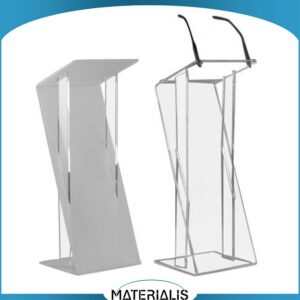 Pupitre de Conférence en Z – Plexiglas design et original