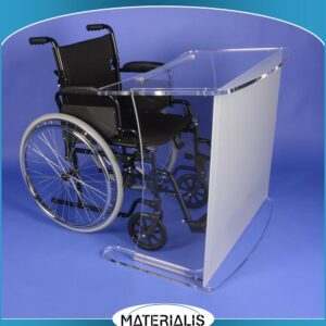 Pupitre PMR en Plexiglas – Accessibilité Fauteuil Roulant
