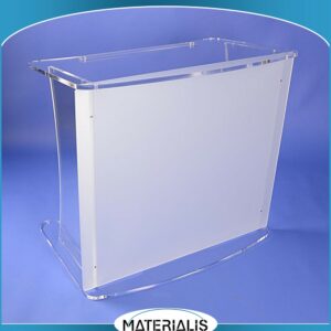 Pupitre PMR en Plexiglas – Accessibilité Fauteuil Roulant