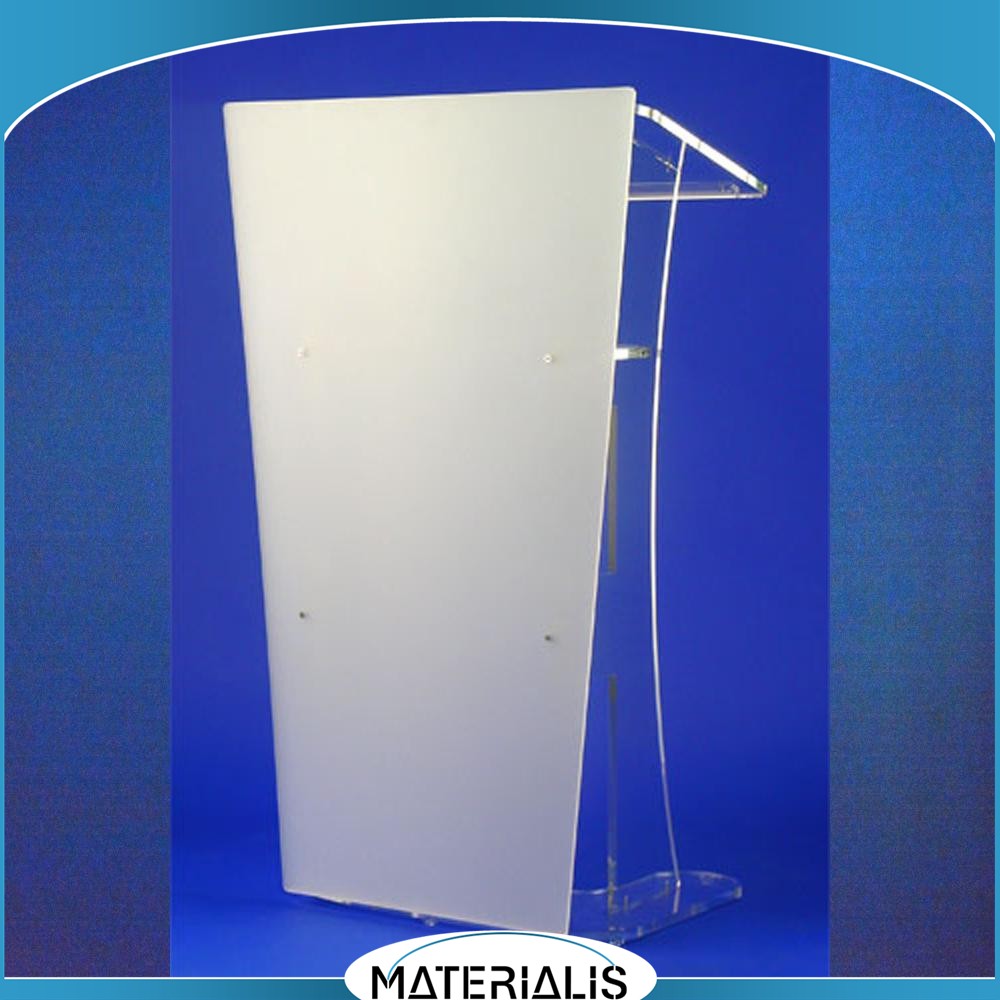 Pupitre Plexiglas Opale Satiné – Élégance, Discrétion et Personnalisation