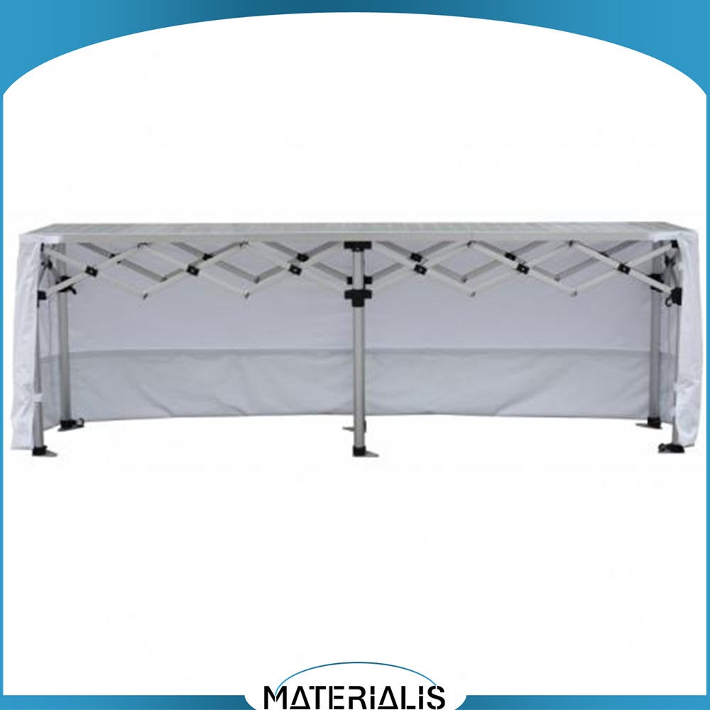 Comptoir pliant en aluminium pour stand et tente – Hauteur réglable & charge 300 kg