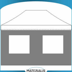 Mur côté fenêtre rectangulaire en PVC M2 - 4.5m