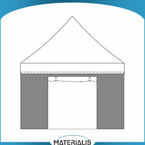 Mur côté porte en PVC M2 - 4m