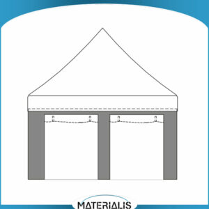 Mur côté porte en PVC M2 - 5m