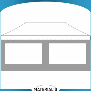 Mur côté fenêtre rectangulaire en PVC M2 - 6m