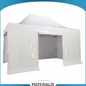 Tente pliante de réception PRO – Aluminium + bâche PVC ou polyester M2