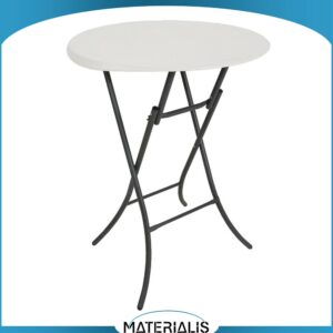 Table mange debout pliante Ø84 cm – Hauteur 110 cm – Usage pro intérieur/extérieur