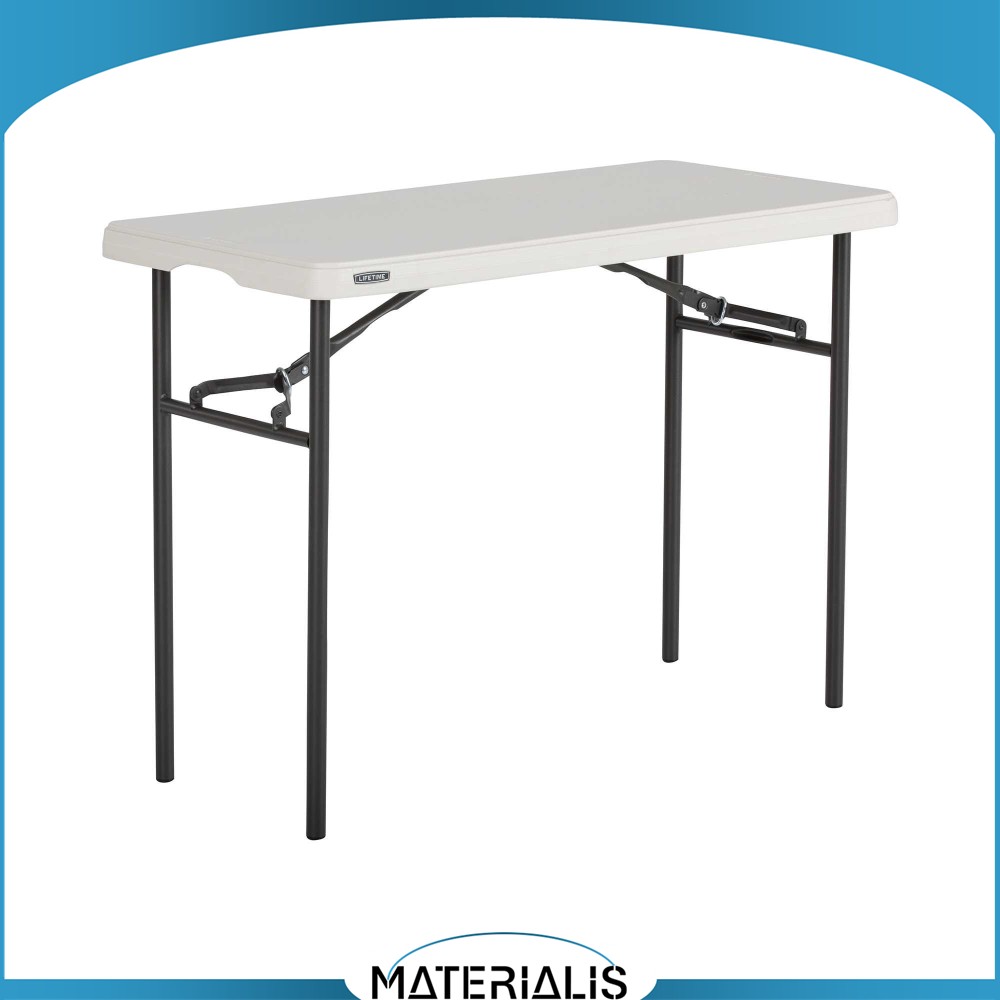 Table buffet pliante 100x50 cm – HDPE empilable et résistante