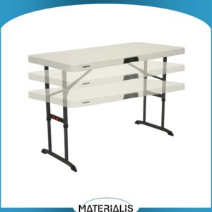 Table pliante rectangulaire réglable en hauteur – HDPE haute résistance
