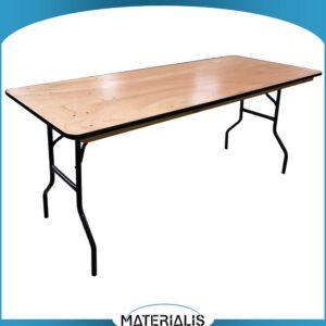 Table pliante traiteur 183x76 cm – Plateau bois renforcé, usage intensif