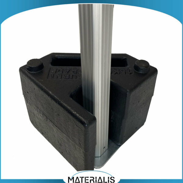 Poids de lestage d’angle 15 kg en fonte pour tente pliante